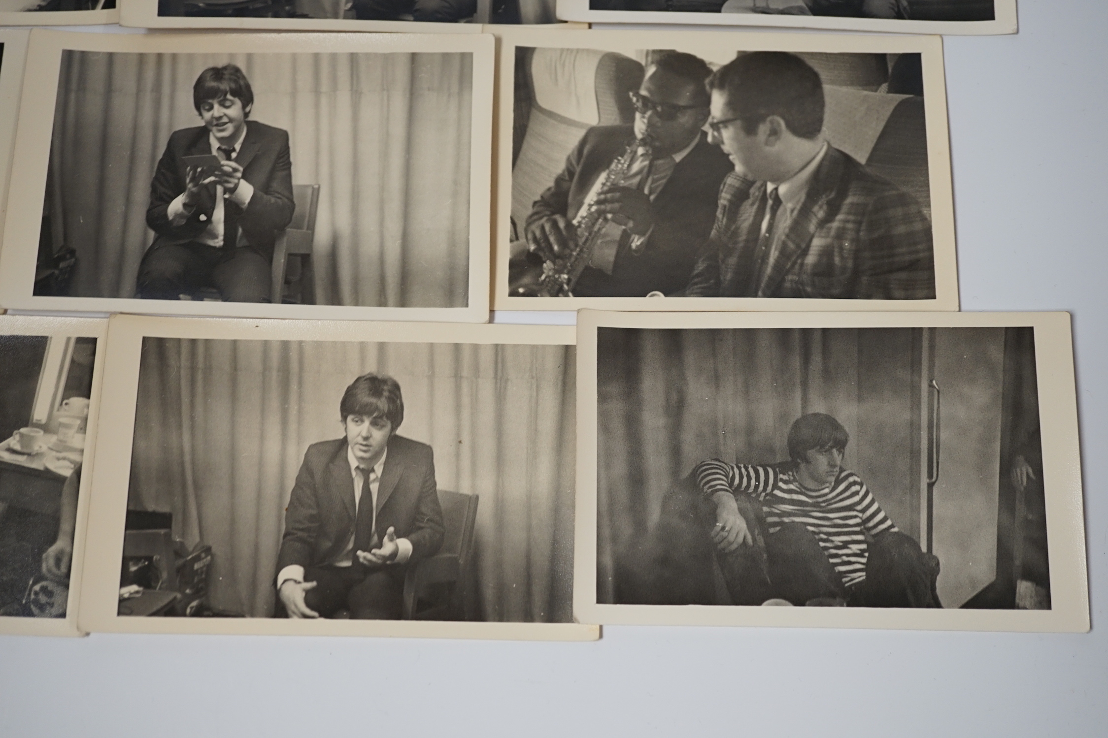 An archive of ten original 1960s photographs of The Beatles and Brian Epstein. Provenance; the photographs were owned and almost certainly taken by the BBC Radio 2 DJ Brian Matthew